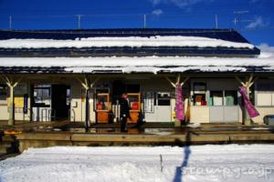 会津坂下駅 只見線 木造駅舎