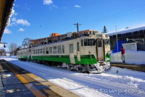 会津坂下駅　只見線　木造駅舎