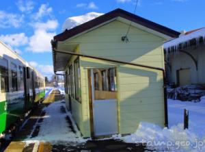 会津坂下駅　只見線　木造駅舎