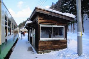 会津宮下駅 只見線 木造駅舎