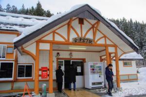 会津宮下駅　只見線　木造駅舎