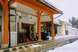 会津宮下駅　只見線　木造駅舎