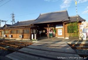 穂高駅　大糸線　木造駅舎