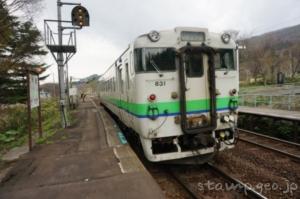 仁山駅(にやまえき) 駅スタンプなし 無人駅 木造駅舎 函館本線(砂原支線) 駅番号H69