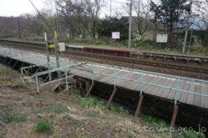 仁山駅(にやまえき) 駅スタンプなし 無人駅 木造駅舎 函館本線(砂原支線) 駅番号H69