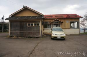 仁山駅(にやまえき) 駅スタンプなし 無人駅 木造駅舎 函館本線(砂原支線) 駅番号H69