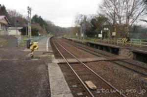 仁山駅(にやまえき) 駅スタンプなし 無人駅 木造駅舎 函館本線(砂原支線) 駅番号H69