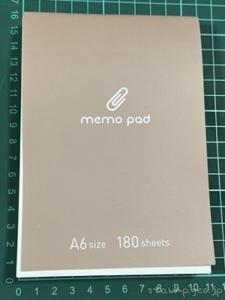 サンノート A6 memo pad
