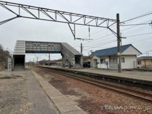 越後早川駅　無人駅　駅スタンプなし　羽越本線