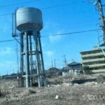 坂町駅　羽越本線　旧坂町機関区　給水塔